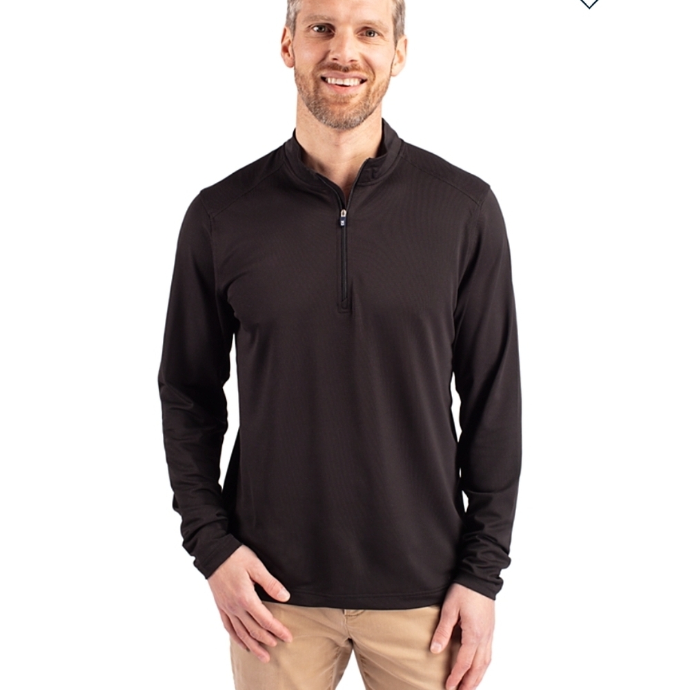 Cutter & Buck Black Peruvian Pima Cotton Pullover